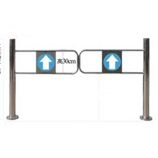  보안 게이트 단방향 출입문 마트 통제 스윙게이트, 전체폭1.3m세트 