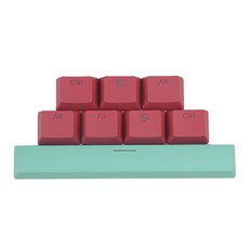 8 Key PBT 키캡 Corsair Strafe K65 K70 G710 기계식 게이밍 키보드를 위한 더블 샷 트랜스루시두스 백라이트 추가, 색.