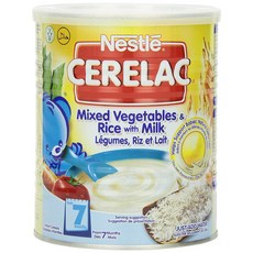 네슬레 Nestle 쎄레락 아기 이유식 혼합야채 2단계 400g Stage 2 Cerelac Mixed Vegetables Rice Milk