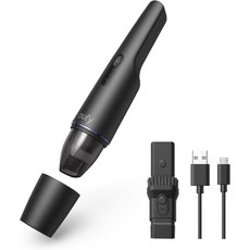 미니 소형 무선 휴대용 자동차 차량용 진공청소기 eufy by Anker HomeVac H11 청소기 초경량 1lbs 5500Pa 흡입력 USB 충전 홈 클리닝용, Black