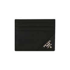[프라다] 남성 사피아노 로고 블랙 카드지갑 2MC223 QME F0002