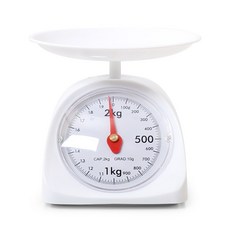 세신 아날로그 빈티지st 화이트 계량저울 2kg