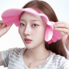 별빛토끼 성인 샴푸캡 귀마개, 핑크