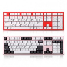 COX CA108BT 블루투스 알루미늄 PBT 이색사출 키보드, 로즈골드, 황축