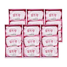 엘지 알뜰하게 오래쓰는 알뜨랑 비누 핑크로즈 140g 3개입 x 6개