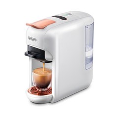 Cafelffe 5in1 멀티 캡슐 커피 머신 DG 카푸치노 Nes ESE 포드 분쇄 호환 사랑하는 사람 아빠 엄마를 위한, 01 <5 cups="">, 02 UK, 01 White