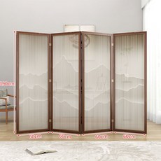 한폭 파티션 접이식파티션 칸막이 경첩가벽 이동식 일식집, X. 세미 투명 190x60 4팬
