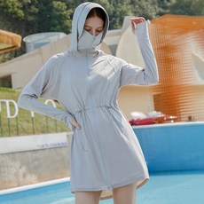 스멜모리 여성 여름 와이드 자외선차단 바람막이 집업