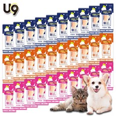 UC9 유씨나인 반려동물 고양이 강아지 닭가슴살 22g x 60개입, 오리지널맛+참치맛+가다랑어맛