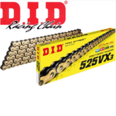  DID체인 CBR1000RR 525VX3 G&B 120L 혼다 오토바이체인, 1개 