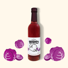 무알콜 반려견음료수 강아지소주 강아지수제간식 멍와인340ml, 1개, 340ml