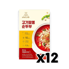 편키트랩 고기짬뽕순두부 밀키트 즉석간편조리 710g x 12개