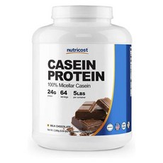 뉴트리코스트 카제인 단백질 2.27kg 초코맛 자기전 보충제, 1개