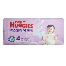 하기스 NEW 맥스드라이 팬티형 남여공용 4단계(9~13kg), 42매, 4단계