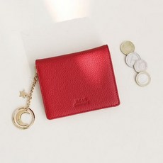 [바보사랑]키링 증정 D.LAB Vivienne Half Wallet - Red