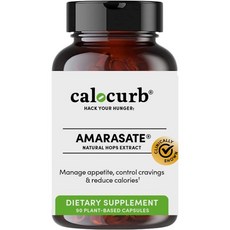 Calocurb GLP1 생산 90개1개월 아마라세이트 식이 케토 프렌들리 비GMO, 90 Count-1 Month Supply, 1개