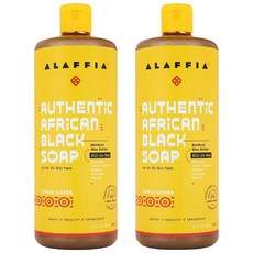 Alaffia 알라피아 어쎈틱 아프리카 블랙 솝 시트러스진저 950ml 2팩, 2개