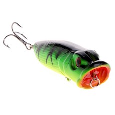 6.5cm/13g 포퍼 낚시 미끼 크랭크 베이트 워 블러 태클 6# Fishhooks 3d Eyes, 스타일 4