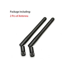 SMA 남성 내부 바늘 커넥터가있는 2Pcs 2.4G 11CM 외부 라우터 Wifi 네트워크 카드 안테나, 2개
