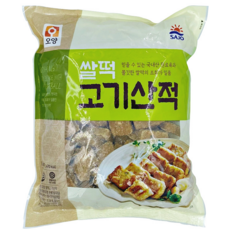 도매 업소용 사조오양 쌀떡고기산적 1kg 10봉 고기산적 반찬 간식, 10개