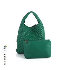 핸드메이드 우븐백 여성 토트백 PU BAG 2종 세트