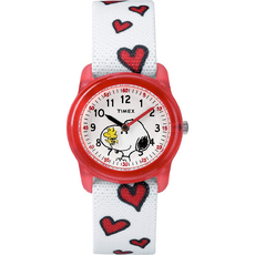 [미국 직구] 티맥스 예쁜 여아 손목 시계 TW2R41600 Snoopy/Hearts