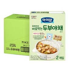 일동후디스 바로 먹는 소스, 01 두부+야채, 160g, 64개