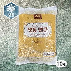 냉동 연근 슬라이스 1kg 10개 묶음