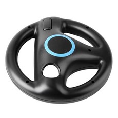 레이싱핸들 플스 닌텐도 PS5 호환 거치대 포함 컬러 게임 레이싱 스티어링 휠 컨트롤러 Wii 원격 카트 핸들, 1)Black