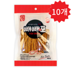 빼빼어포 매운맛 맛있는 술안주 캠핑 간단 피쉬스낵 24g X 10개