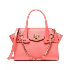 (해외배송) Michael Kors 카르멘 스몰 플랩 벨트 가죽 사첼 백 Leather Satchel