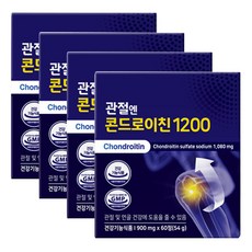 관절엔 콘드로이친 1200 900mgX60정X4박스소연골 콘드로이친 관절건강 추천, 4개, 60정