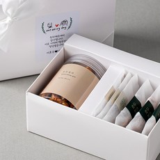 호두정과 답례품 호두강정 아몬드 견과류 선물세트 결혼식 웨딩 돌잔치 칠순잔치 승진 조문 답례품, 리본컬러_핑크