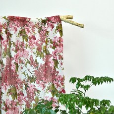 꽃무늬거즈원단