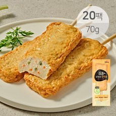 [꼬꼬빌] 심쿵 닭가슴살 어묵바 오리지널 70g x 20팩, 20개