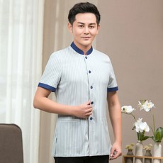 오케몰 호텔 유니폼 반팔 삽 복무원 아주머니 부동산업 청결 빅사이즈 룩 남성