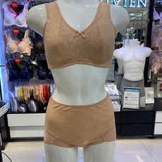 비비안 노와이어유방암패드전용브라팬티세트(BR3473 BP3473P APRI)