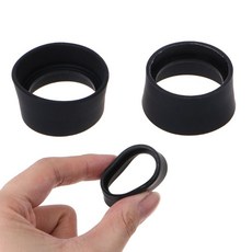 부드러운 고무 접안 렌즈 아이 쉴드 29-30mm 아이 가드 컵 접안 렌즈 커버 쌍안 현미경 2 피스, 한개옵션0