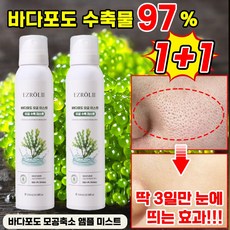 [바다포도 97%] 바다포도 모공 수축 앰플 미스트 바다포도 포어 모공 리프팅 미스트 퓨어워터 미스트 주름 개선 피부 케어, 2개, 200ml - 바다포도추출물