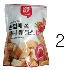 오늘좋은 한입에 쏙 미니웨하스딸기맛190g, 190g, 2개