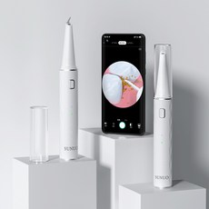 샤오미 sunuo 스마트 휴대용 구강 셀프 치석 제거 세정기 스케일링 치아 잇몸 물치실, 샤오미 초음파 치아 스케일러 (블루)