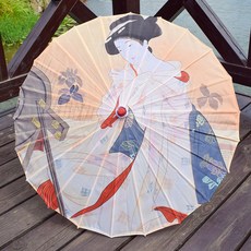 유화 종이 우산 고대 의상 한푸 실크 천 장식 천장 파라솔 그늘 70cm