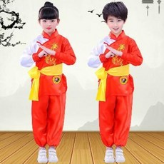 무술복장 아동무술공연복 무술 수련복 전통무술 훈련복 가을 겨울옷