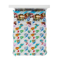 Franco Paw Patrol 2 영화 침구 슈퍼 소프트 극세사 4피스 풀 사이즈 시트 세트 공식 라이선스 제품 156050