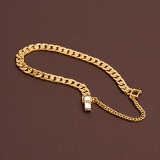 24k면체인발찌