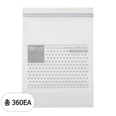 모윰 항균 아기 더블지퍼백, 360개