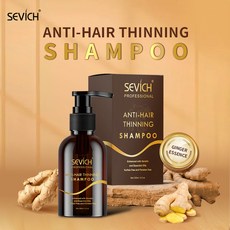 Sevich-탈모 방지 샴푸 120ml 가려운 두피 완화 샴푸 생강 모발 성장 제품 모발 두피 케어, 1개