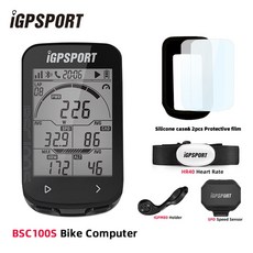 IGPSPORT-BCS100S 자전거 컴퓨터 BLE ANT 2.6 인치 IPX7 c타입 40H 배터리 수명 자동 백라이트 GNSS 스톱워치 IGS, [06] BSC100S M80 SPD HR40