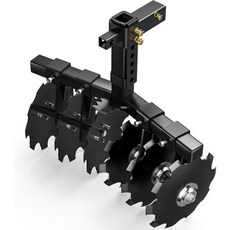 YITAMOTOR 28 너비 디스크 제설기 써레 범용 2 수신기 마운트 검정색 814781, 1개