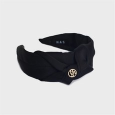 [하스] Black Round logo Hairband_BFH001